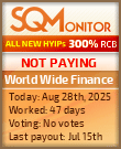 World Wide Finance Project Status Button