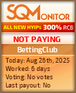 BettingClub Project Status Button