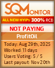 ProfitOil Project Status Button