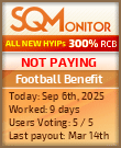 Football Benefit Project Status Button