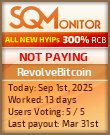 RevolveBitcoin Project Status Button