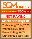 Macro Banking Ltd Project Status Button