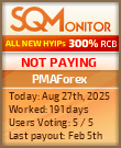 PMAForex Project Status Button