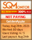 GoldenApple Project Status Button