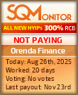 Orenda Finance Project Status Button