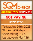 Razzleton Project Status Button