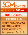 Summer BTC Project Status Button