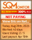 Shine Bitcoin Network Limited Project Status Button