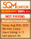 Reliable Investment Project Status Button