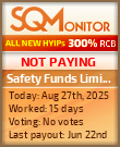 Safety Funds Limited Project Status Button