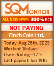 Finch Coin Ltd. Project Status Button