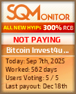 Bitcoin Invest4u LTD Project Status Button