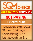 BPetroleum Project Status Button