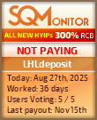 LHLdeposit Project Status Button