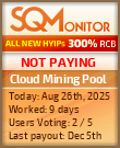 Cloud Mining Pool Project Status Button