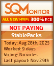 StablePacks Project Status Button
