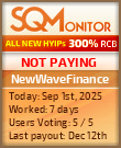 NewWaveFinance Project Status Button