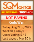 Gods War Project Status Button