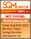 Perfectmoney.ltd Project Status Button