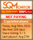 CryptoSolutions Project Status Button