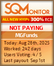 MGFunds Project Status Button