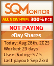 eBay Shares Project Status Button