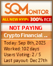 Crypto Financial LTD Project Status Button