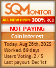 Coin Interest Project Status Button