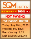 BSFinance Limited Project Status Button