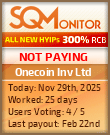 Onecoin Inv Ltd Project Status Button