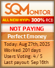 Perfect Emoney Project Status Button