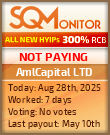 AmlCapital LTD Project Status Button