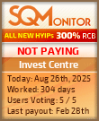 Invest Centre Project Status Button