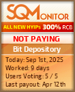 Bit Depository Project Status Button