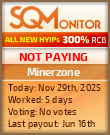 Minerzone Project Status Button