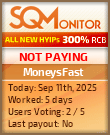 MoneysFast Project Status Button