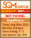 DogeMiners Project Status Button