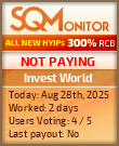 Invest World Project Status Button
