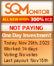 One Day Investment Project Status Button