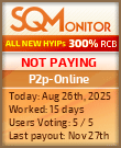 P2p-Online Project Status Button