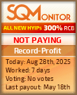 Record-Profit Project Status Button