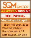 StableCryptoCapital Ltd Project Status Button