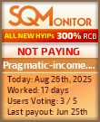 Pragmatic-income.com Project Status Button