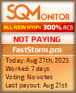 FastStorm.pro Project Status Button