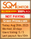 Green-Prime.com Project Status Button