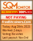 FreeBitcoiners.Com Project Status Button