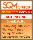 CovidLab.ltd Project Status Button