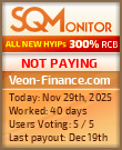 Veon-Finance.com Project Status Button