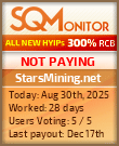 StarsMining.net Project Status Button