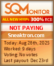 Sneaktron.com Project Status Button